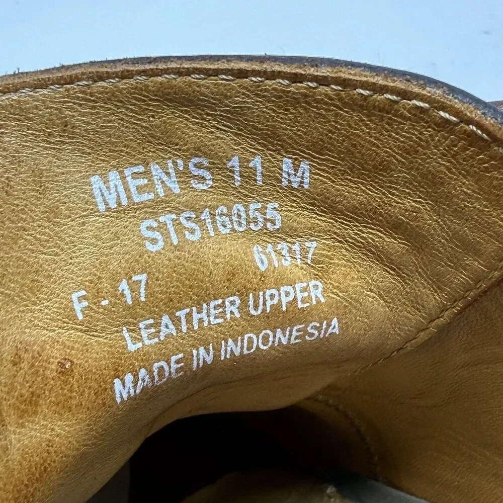 Sperry Gold Cup Chukka Boots Mens 11 M Brown Leather Crepe Sole Preppy Urban